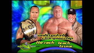 Story of The Rock vs. Brock Lesnar | SummerSlam 2002