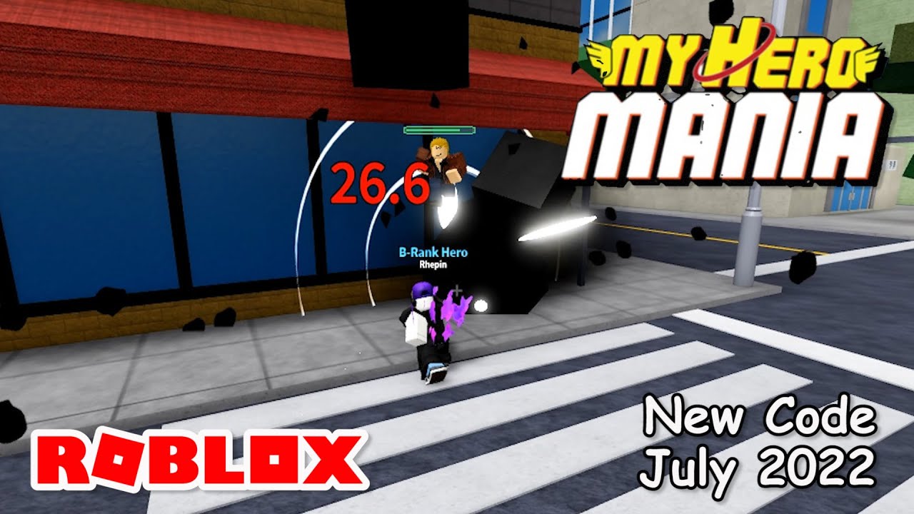 Roblox My Hero Mania New Code July 2022 