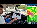 Escape From Oshkosh Thunderstorms // VFR IN A JET