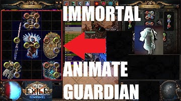 Path of Exile 3.18: Immortal Animate Guardian Gear Finished But What Do I Do? Sentinel League - 1044