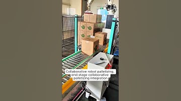 Collaborative #robot #palletizing, end-stage collaborative palletizing #integration#automation