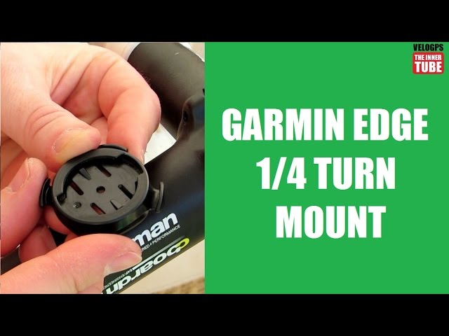 tricky Tal højt smid væk Garmin Edge Quarter Turn Bike Mount - YouTube