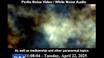 LIVE Paranormal Experiment Stream: Perlin Noise Video & Live Filtered Experiment Audio