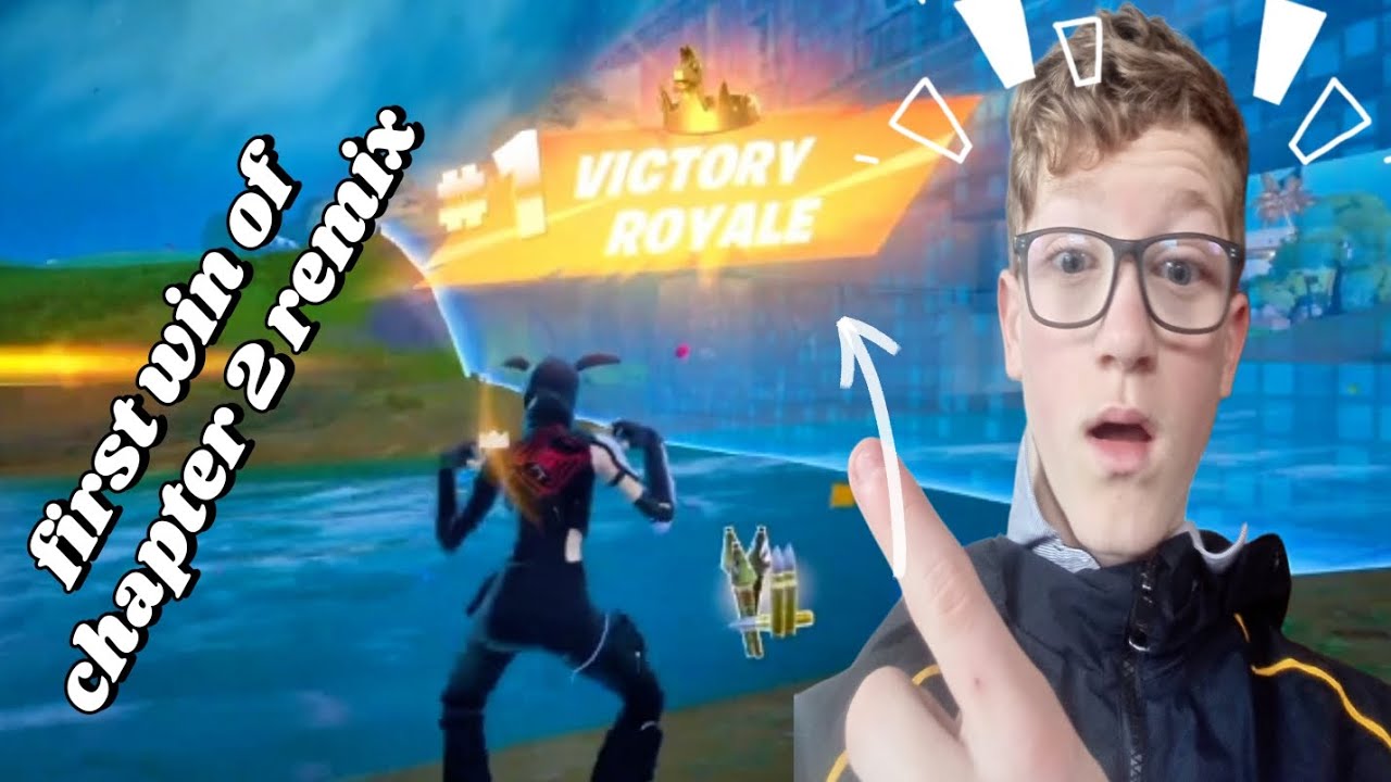My first win in remix chapter 2 (definitely did not take me like 14 games to win 😅)