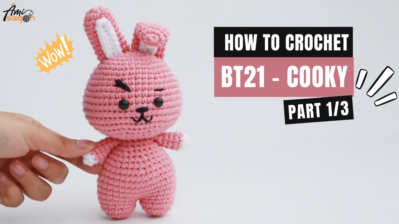 #335 | BT21 - Cooky Bunny Amigurumi (1/3) | Crochet Amigurumi | Beginners Tutorial | @AmiSaigon