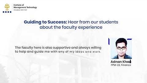 Know how IMT Ghaziabad Faculty prepare the FPM students for their research career