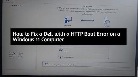 How to Fix a Dell With A HTTP Boot Error On A Windows 11 Computer|How To Fix HTTPS Boot Error Dell
