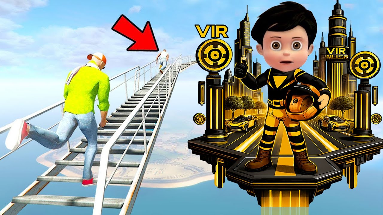 😱 Franklin Found Secret Stairway to Vir Twister City 💫🏰 Indian Theft Auto💥😇Indian Bike Driving 3D