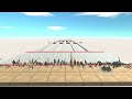 Speed race with all ARBS units. Aerial bridge course! - Animal Revolt Battle Simulator