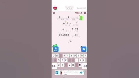 Ultimate cryptogram level 311 guide #cryptogram