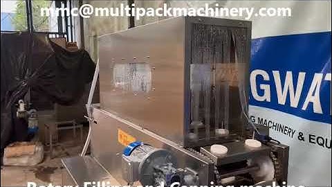 GLASS WATER BOTTLE RINSING, FILLING, CAPPING MACHINE, GLASS BOTTLE RFC  MACHINE - FOOD GRADE