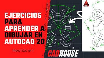 EJERCICIO PARA APRENDER A DIBUJAR EN AUTOCAD 2D PRACTICA Nº 1