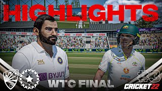 Shami Rips Through Australia's Batting Lineup, but Carey Fights Back! - Cricket 22 WTC Final Day 3