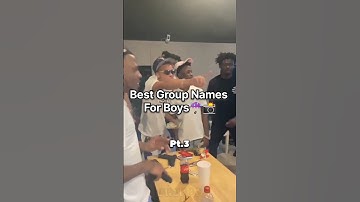 Best Group Names For Boys ☔||Part 3|| #shortsvideos #youtubeshorts #dripdrip