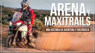 CÓMO MANEJAR MOTO MAXITRAIL EN ARENA  PUNTA GALLINAS LA GUAJIRA COLOMBIA #Arenaenmoto #Ridingonsand