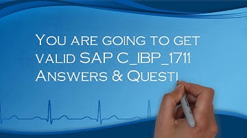 #C_IBP_1711 Certification #Dumps of Pass #Guaranteed Questions Download C_IBP_1711 Exam 2019