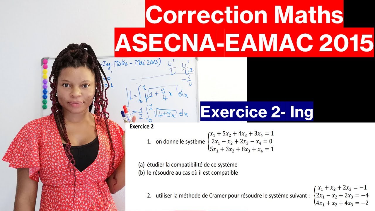 Correction  Maths Concours EAMAC-Cycle Ingénieur, Mai 2015-Exercice 2