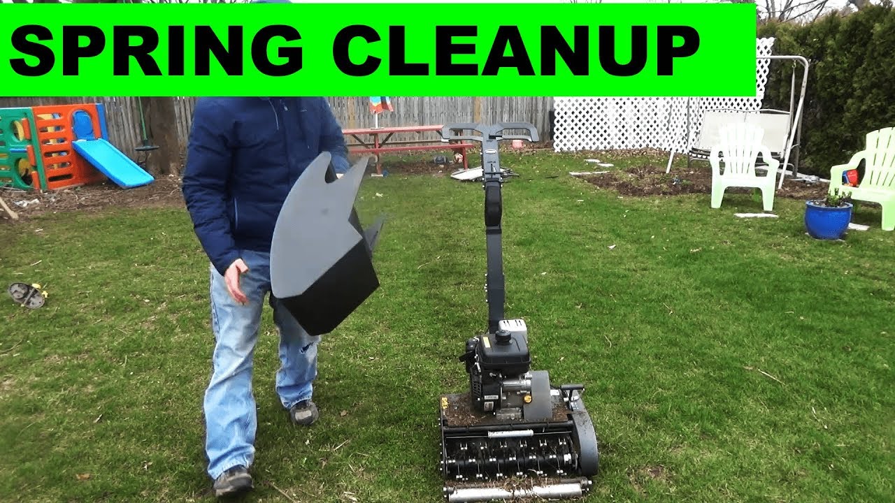 Spring Lawn Cleanup with the Swardman Edwin Scarifier Accessory