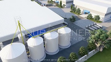 3D Industrial Factory Layout Design Presentation