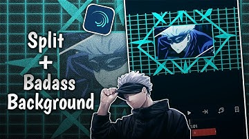Tutorial Split + Badass Background AMV | Alight Motion