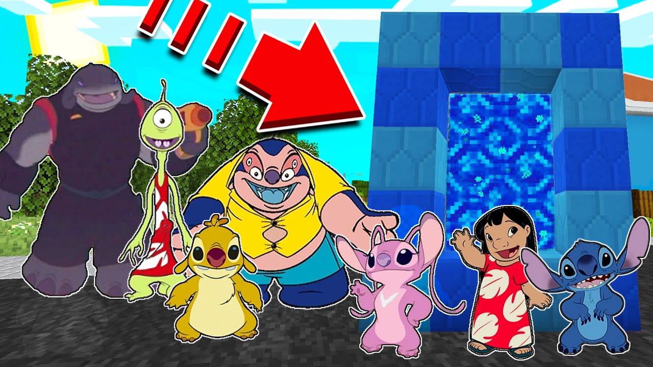 ENTRO EN EL PORTAL DE LA DIMENSIÓN DE STITCH EN MINECRAFT