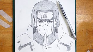 How to Draw Hashirama From Naruto | Step-by-Step | Easy to Draw