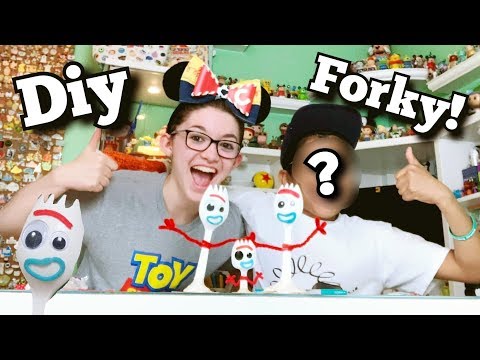 diy-forky-from-disney-pixar-toy-story-4!-with-special-guest!