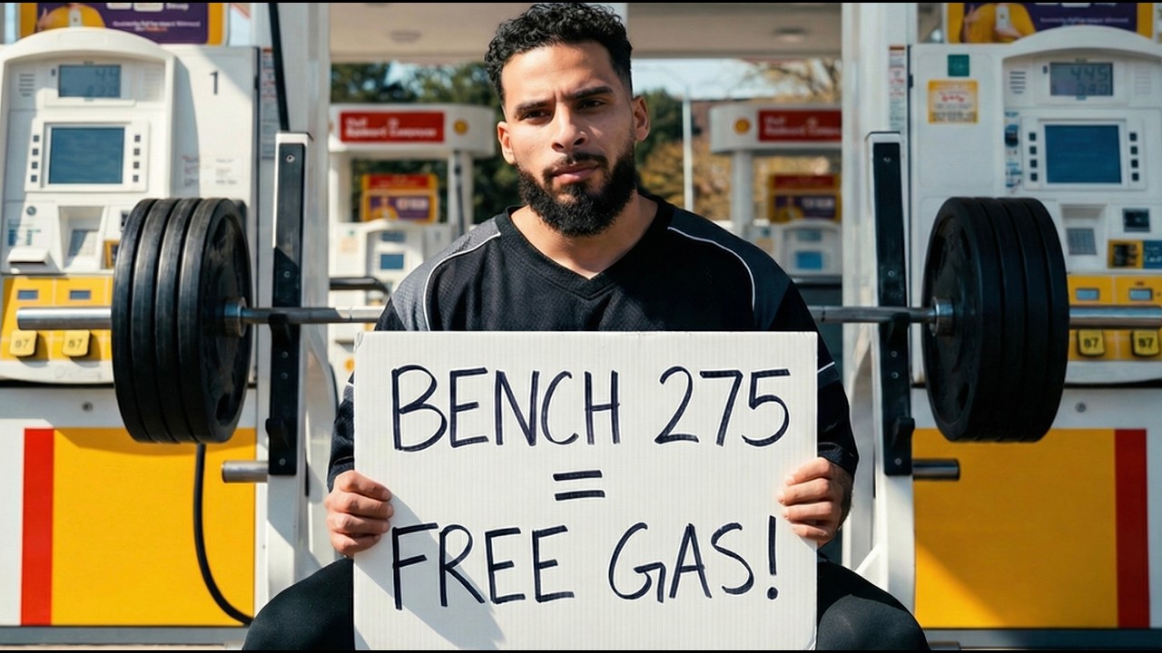 Bench Press 275 lbs, Win FREE GAS!