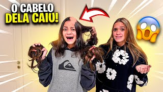 MINHA IRMÃ PINTOU O CABELO ESCONDIDO E O CABELO DELA CAIU!