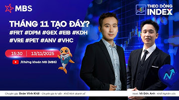THÁNG 11 TẠO ĐÁY? | #FRT #DPM #GEX #EIB #KDH #VRE #PET #ANV #VHC | THEO DÒNG INDEX 13.11.2025
