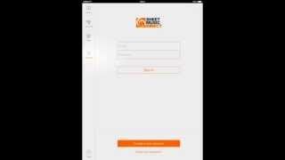 Sheet Music Direct for iPad: Create An Account and Cloud Backup