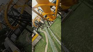 CRAZY Inverted Roller Coaster in TEXAS 🦇 #shorts #rollercoaster