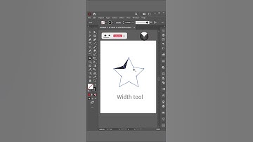 Width tool | Adobe Illustrator 2025 tips and tricks #shorts