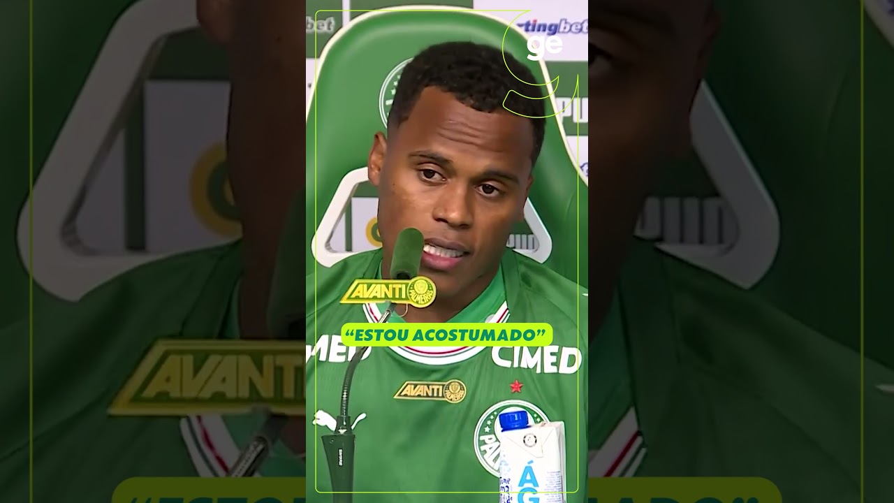 JHON ARIAS FALA SOBRE PRESSÃO NO PALMEIRAS: "ESTOU ACOSTUMADO" | #shorts | ge.globo