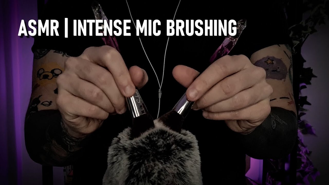 ASMR | Intense Mic Brushing | No Talking 🖌️ - YouTube