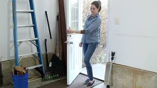 Sabre Adjustable Door Security Bar with Removable Alarm on QVC