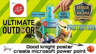 create Good Knight poster in Microsoft PowerPoint