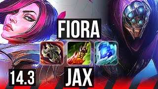 FIORA vs JAX (TOP) | 82% winrate, 16/1/9, 12 solo kills, Legendary | BR Grandmaster | 14.3