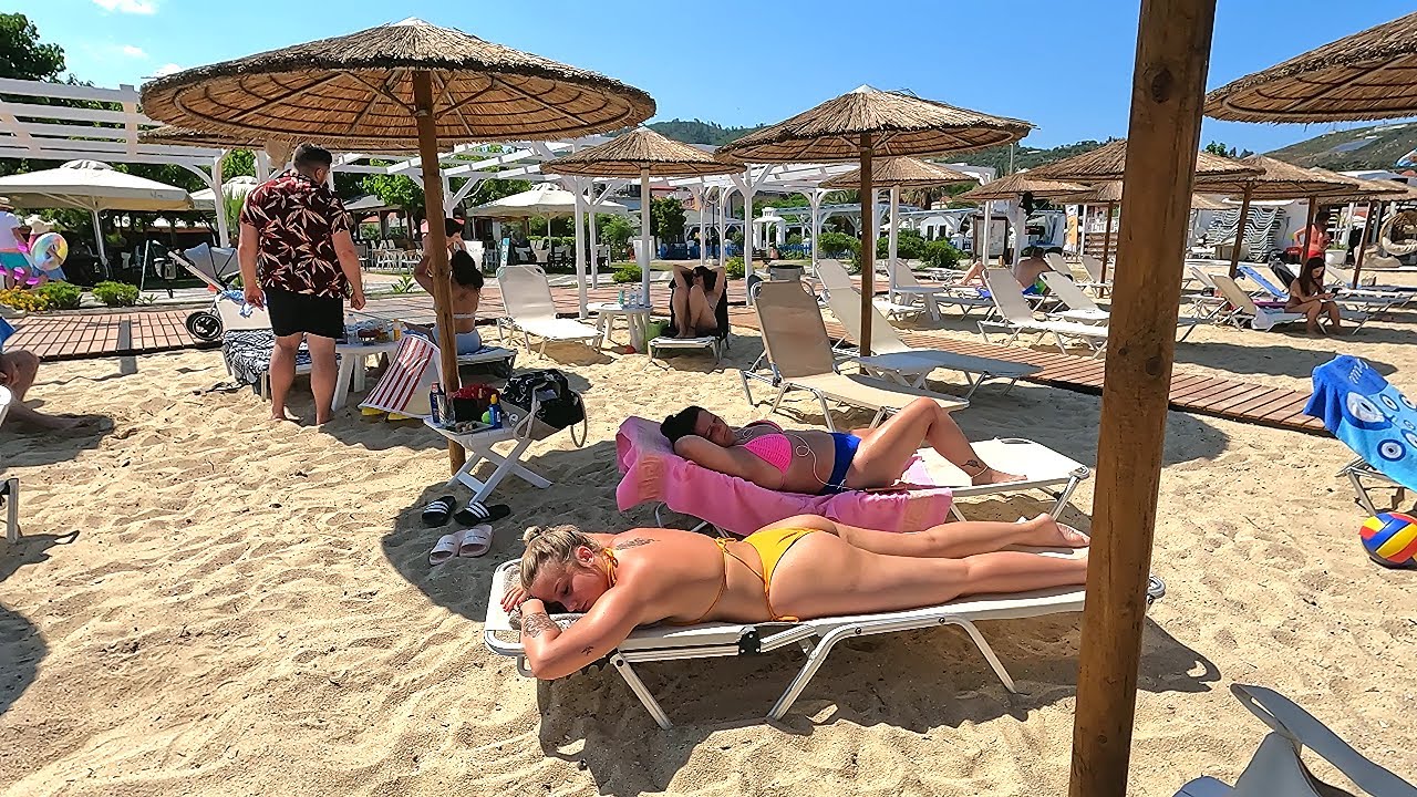 🇬🇷 Best 🔥 Day at Halkidiki Sithonia Beach 🏖 Sarti beach walk