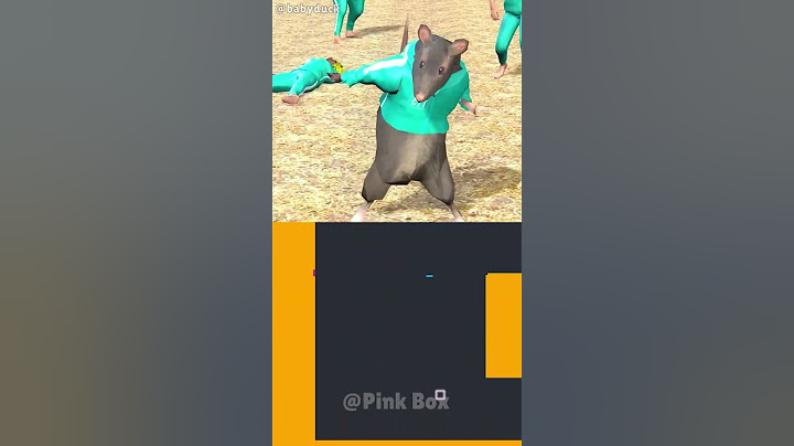 When the Dancing Rat enters Squid Game 🐭 @babyduck | Pink Bouncing Square