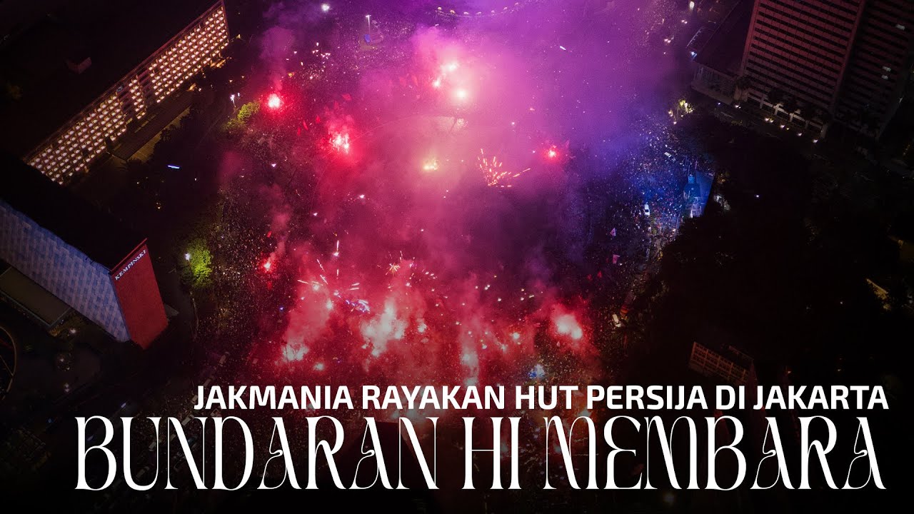 Jakarta Membara! Bundaran HI Disulap Jadi Lautan Jakmania Rayakan HUT Persija!