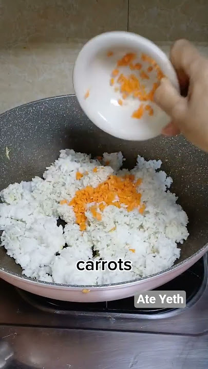 fried rice | Ate Yeth | #shorts #friedrice