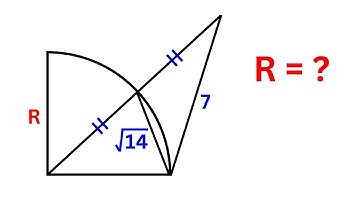 Find the radius of the quarter circle | A Nice Geometry Problem | Maths Olympiad