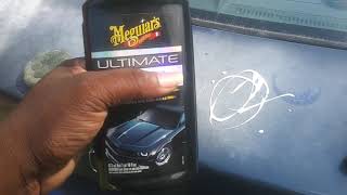 Meguiar's ultimate compound demo review on the worst paint in the world  lol