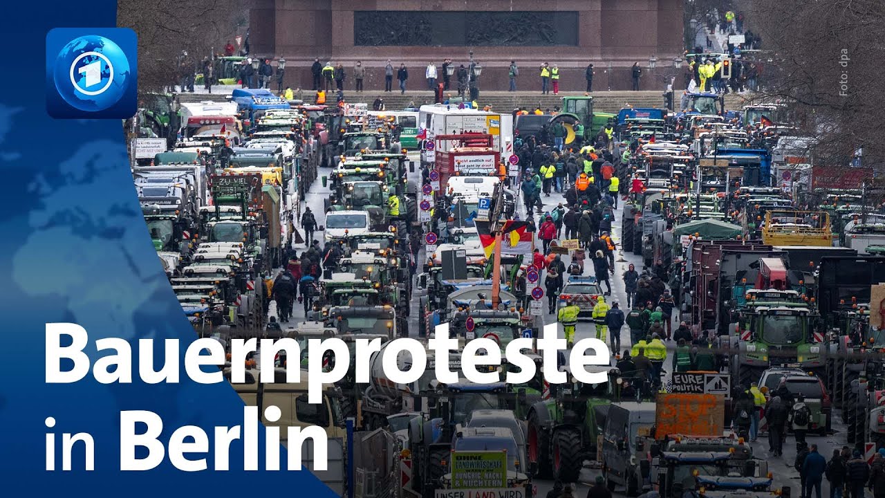 Abschluss der Protestwoche: Bauernproteste in Berlin - YouTube