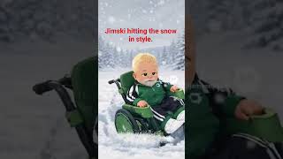 Jimski enjoying the snow