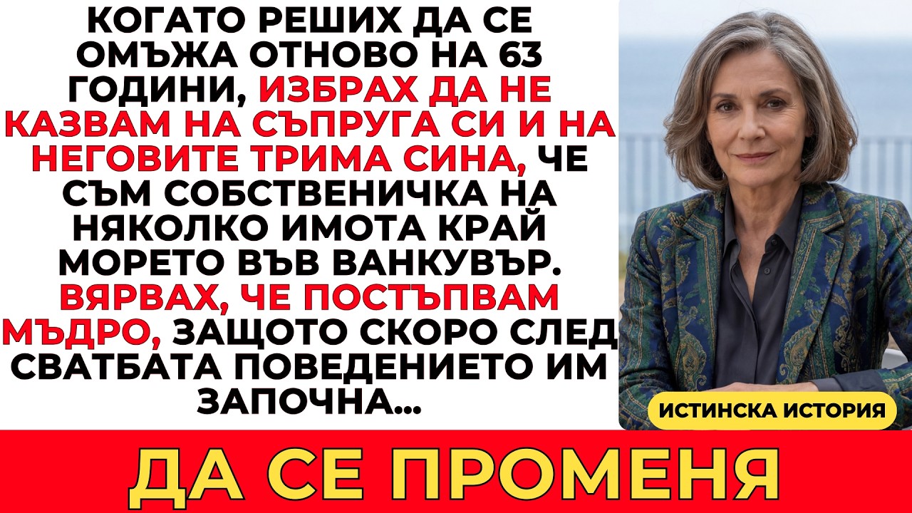 ОМЪЖИХ СЕ НА 63 И СКРИХ ТАЙНА ЗА ИМОТИТЕ СИ — СЛЕД СВАТБАТА ВСИЧКО СТАНА ЯСНО