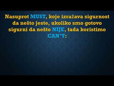 MODALNI GLAGOLI ZA NAGAĐANJE - SPECULATION