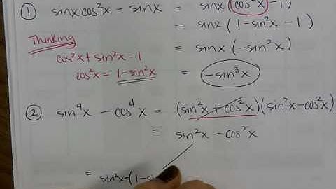 5.1 Using Fundamental Trig Identities