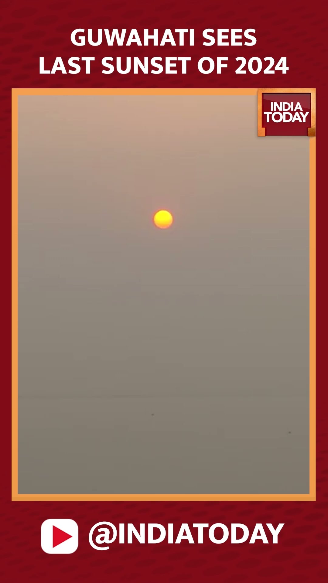 Last Sunset Of 2024: Visusals From Guwahati, Assam